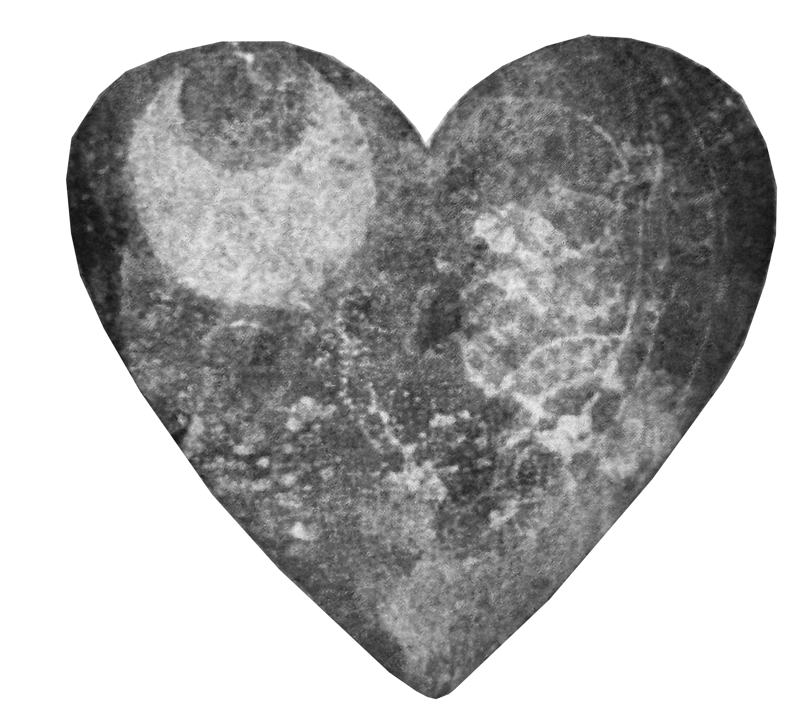 Etched heart