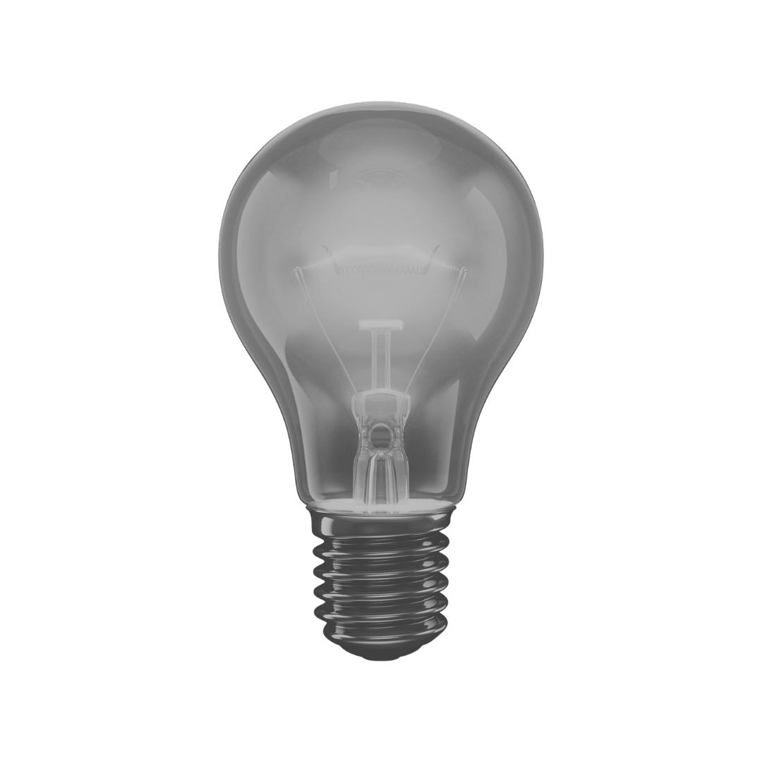 3D rendered lightbulb