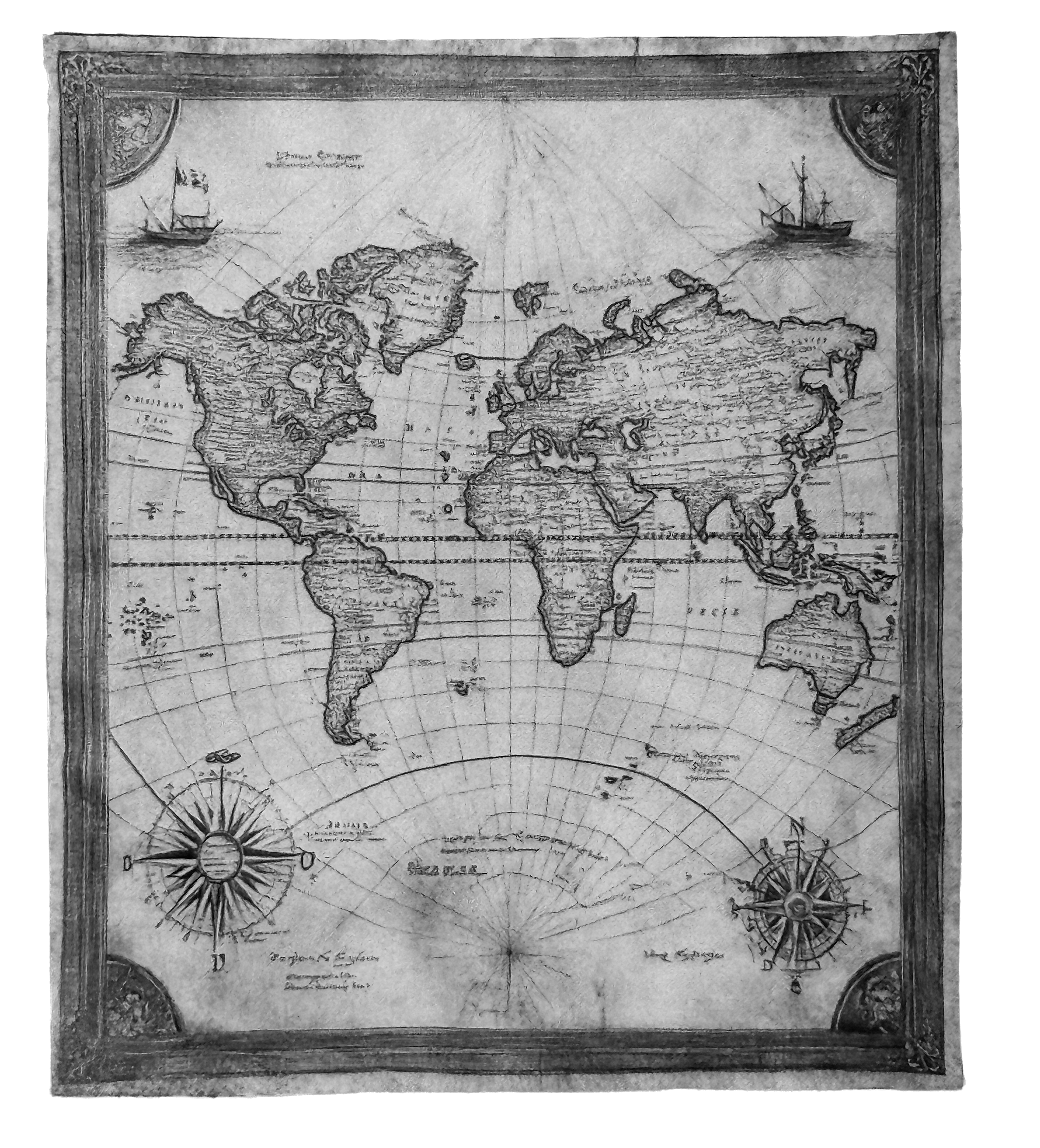 Antique world map
