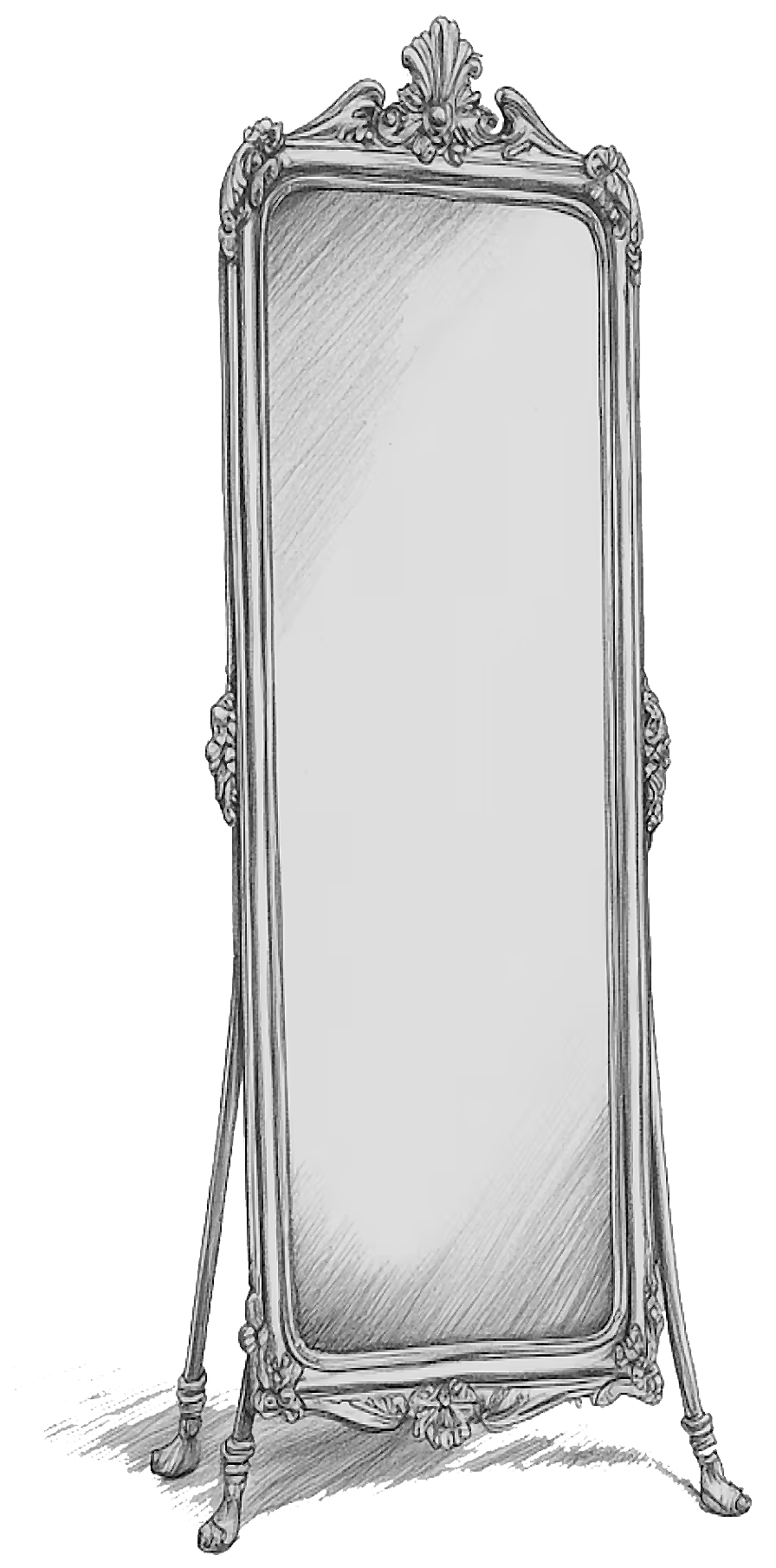 Standing mirror