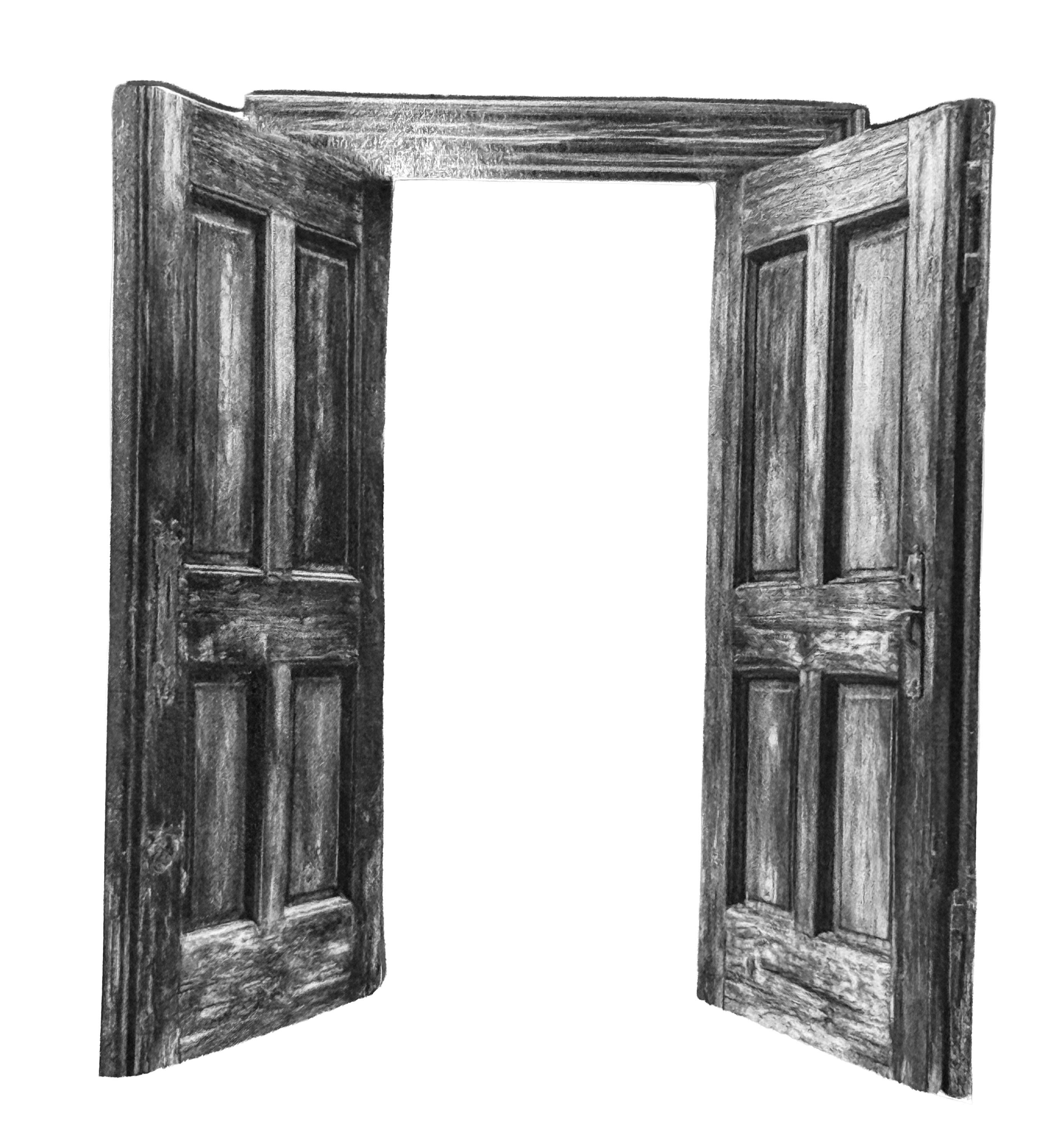 Open double doors