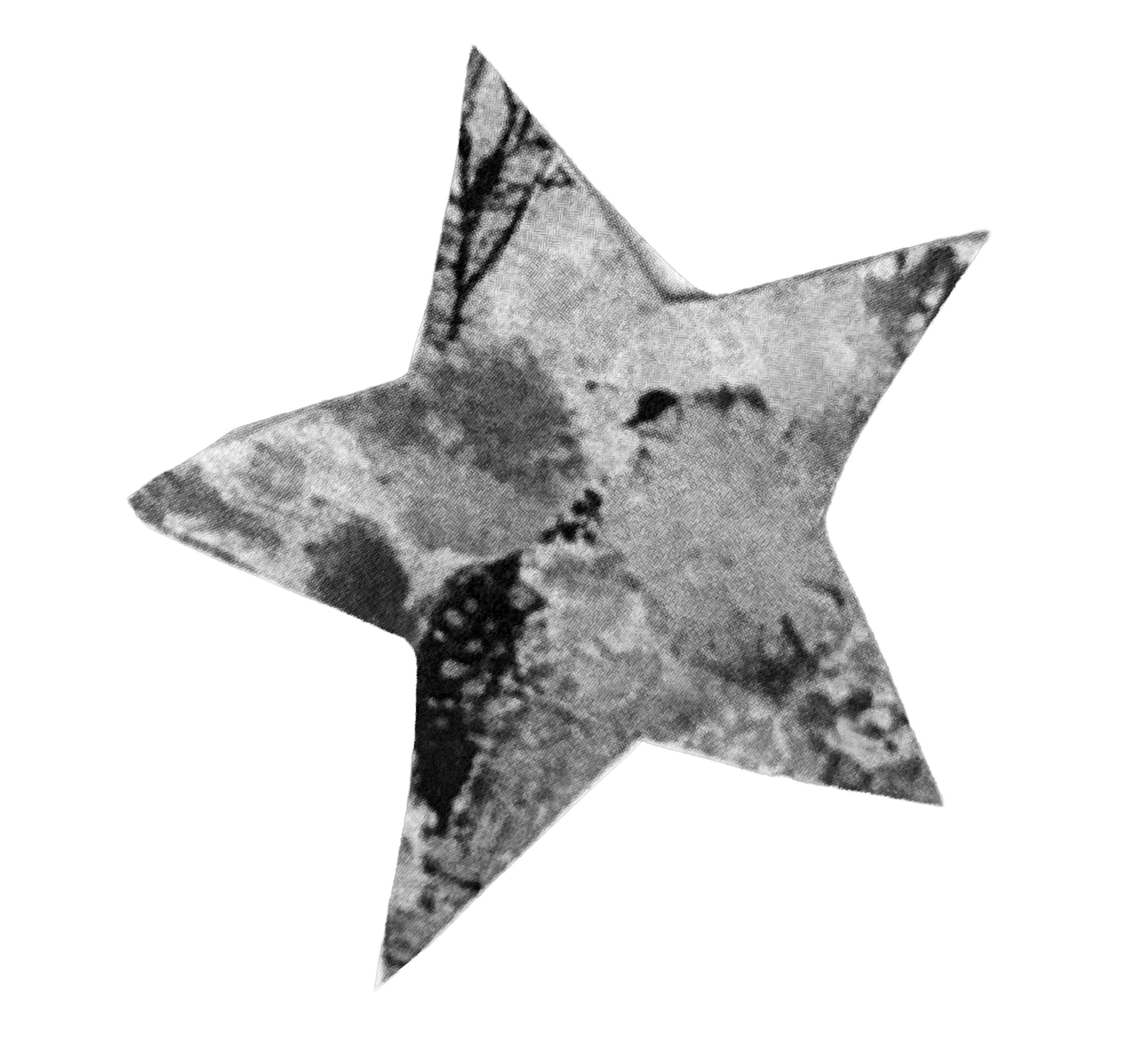 Star with watercolor texture