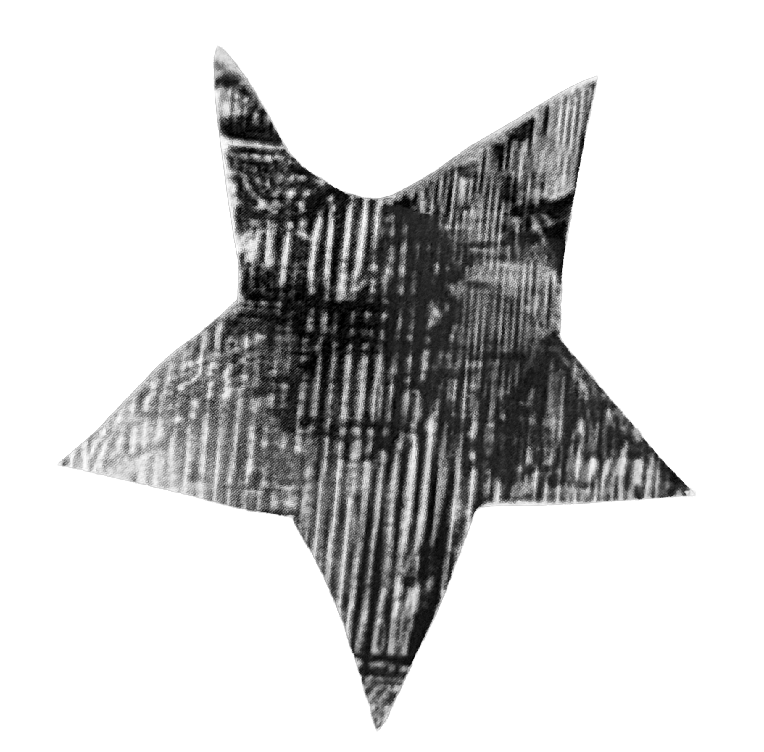 Star with linear texture