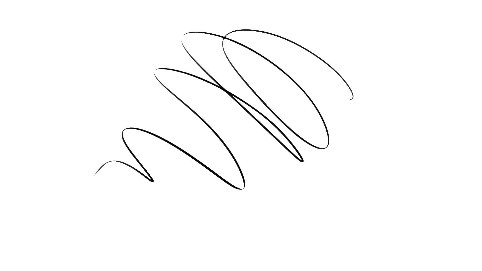 Cascading ovals