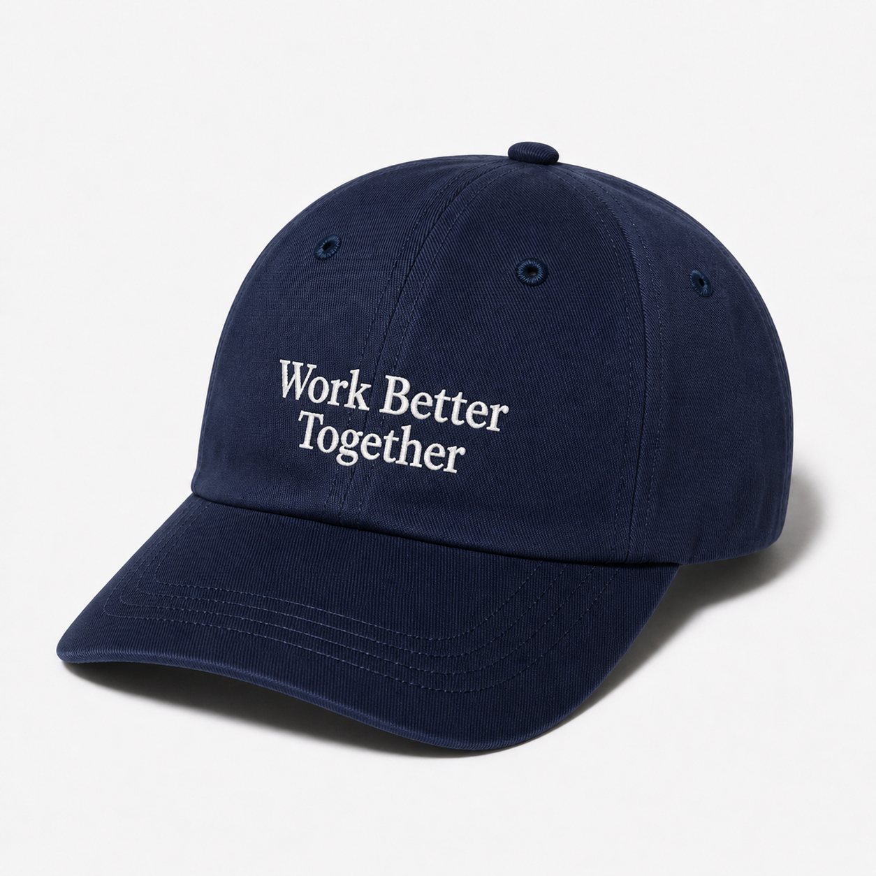 Steady Blue cap with white wordmark
